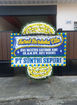Papan Bunga Duka di Semidang Alas Maras